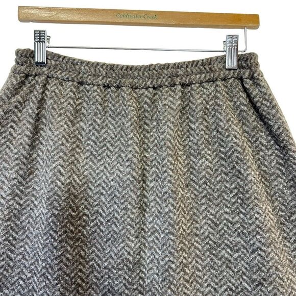 J. Crew Wool Blend Mini Brown Skirt  With Pockets Size 6 - Picture 10 of 16